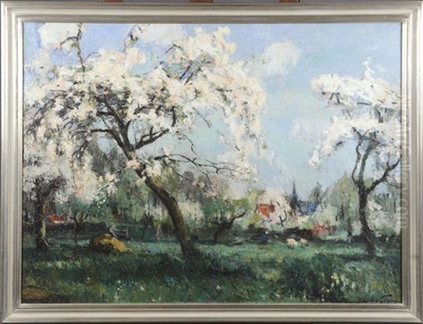 Verger En Fleurs Oil Painting by Pieter Gorus