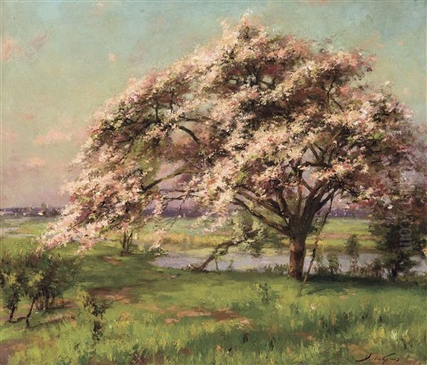 Arbre En Fleurs Oil Painting by Pieter Gorus