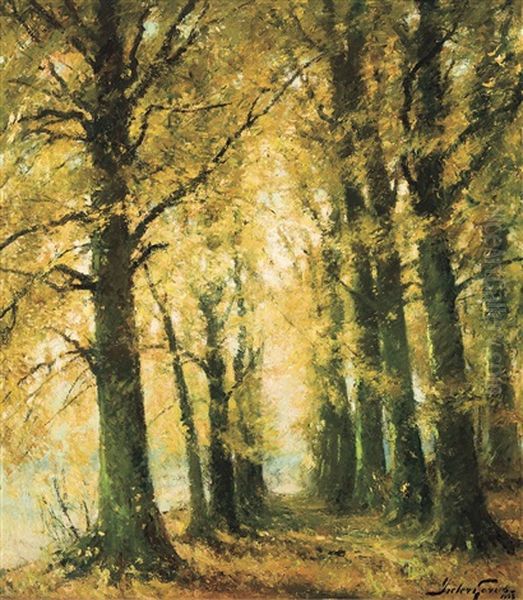 Dreve En Automne Oil Painting by Pieter Gorus