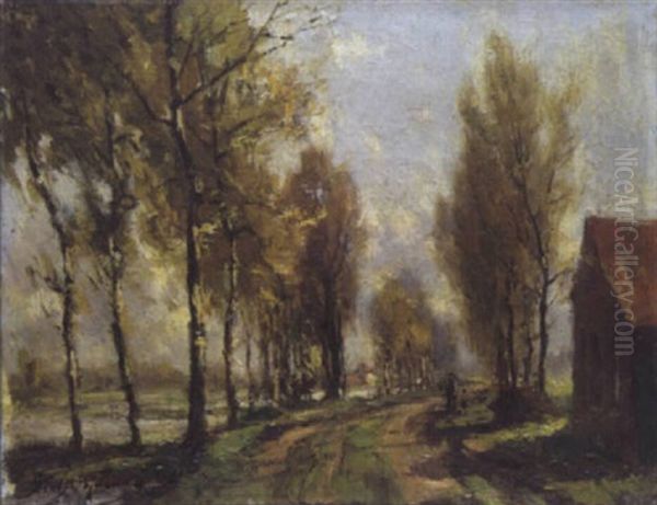 Landweg Oil Painting by Pieter Gorus