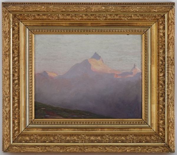 Weisshorn Oil Painting by Albert Henri John Gos