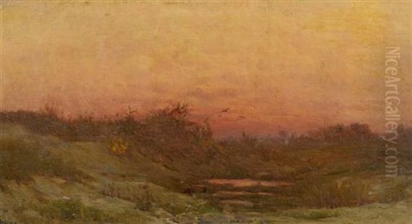 Brand Bei Saxon Oil Painting by Albert Henri John Gos