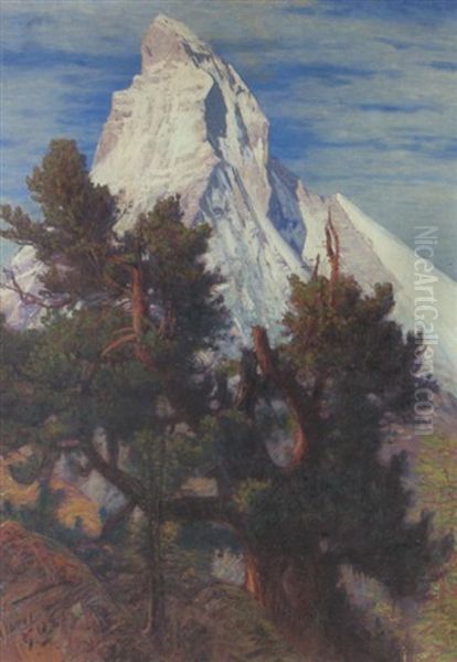 Das Matterhorn Oil Painting by Albert Henri John Gos