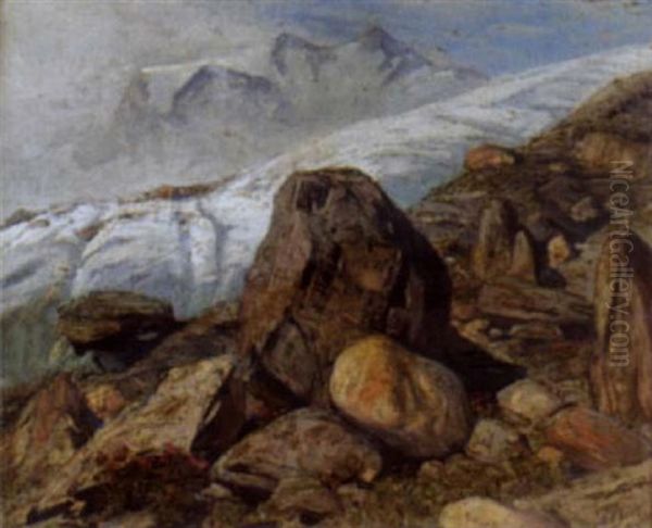 Mont Rose, Zermatt by Albert Henri John Gos