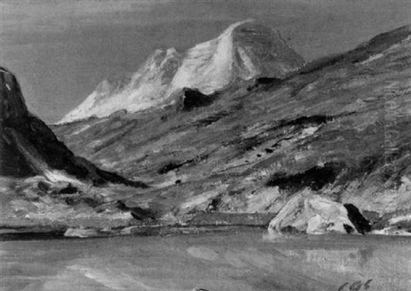 La De Riffelberg Et Breithorn by Albert Henri John Gos