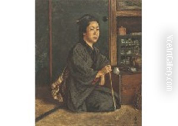 Lady Oil Painting by Yoshimatsu Goseda