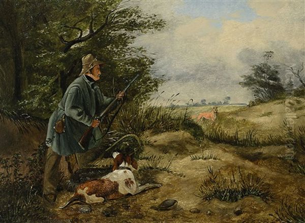 Auf Fuchsjagd Oil Painting by Carl Friedrich Goser