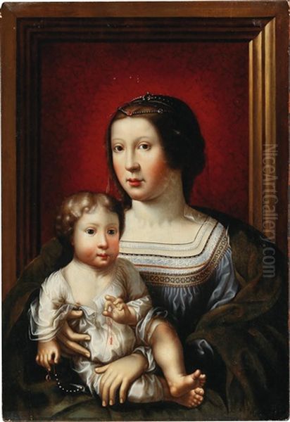 The Virgin And Child Oil Painting by Jan Gossaert