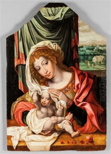 Madonna Con Bambino Oil Painting by Jan Gossaert