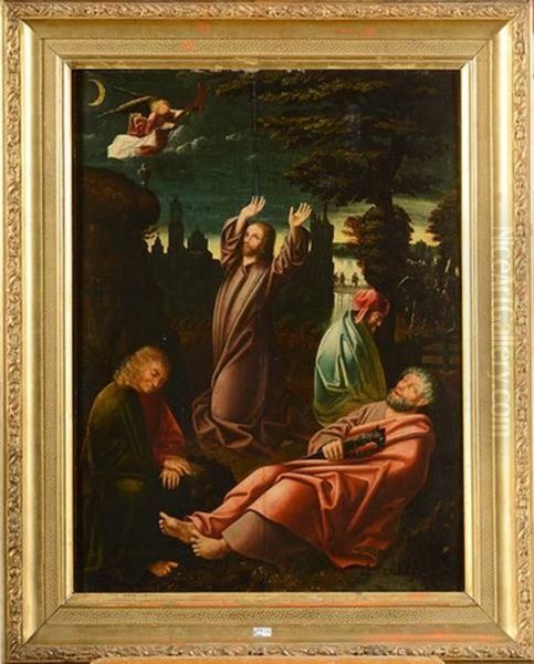 Christ Au Jardin Des Oliviers Oil Painting by Jan Gossaert