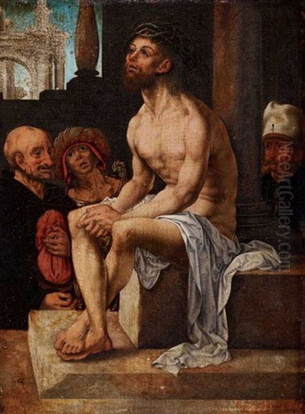 Christus Auf Dem Kalten Stein Oil Painting by Jan Gossaert