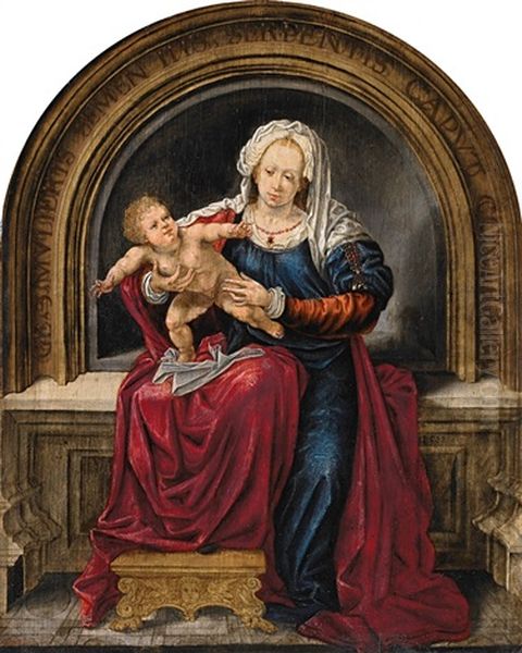 Madonna Mit Kind Oil Painting by Jan Gossaert