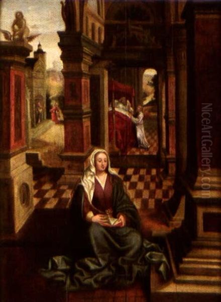 Vierge Au Livre Oil Painting by Jan Gossaert