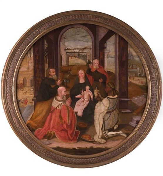 Anbetung Der Konige by Jan Gossaert