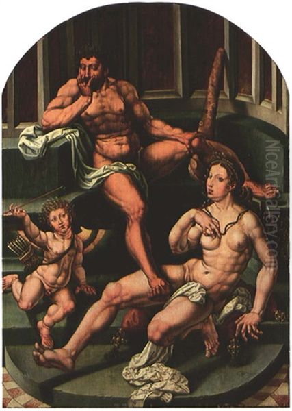 Herakles Und Deianeira Oil Painting by Jan Gossaert