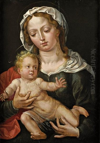 Vierge A L'enfant Oil Painting by Jan Gossaert