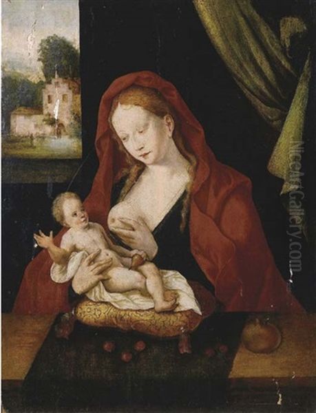 Madonna Con Bambino Oil Painting by Jan Gossaert