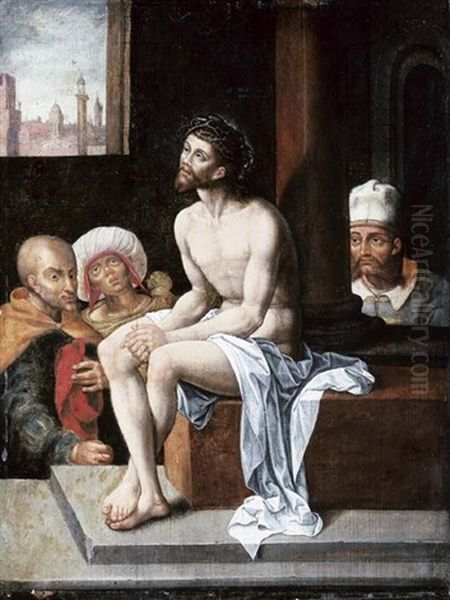 The Mocking Of Christ Oil Painting by Jan Gossaert