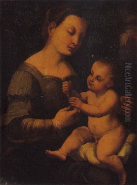 Madonna Con Bambino Oil Painting by Jan Gossaert