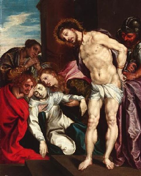 Der Gegeiselte Christus Oil Painting by Jan Gossaert