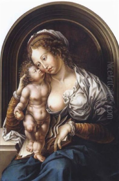 Madonna Mit Kind by Jan Gossaert