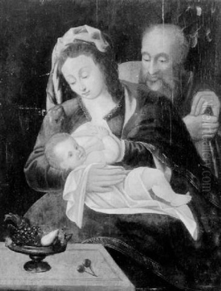 Die Heilige Familie Oil Painting by Jan Gossaert