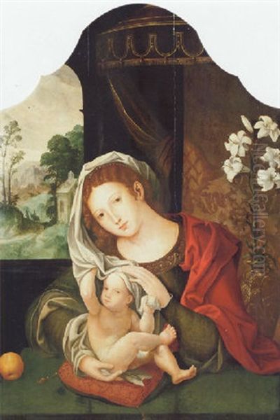 The Madonna And Child Oil Painting by Jan Gossaert