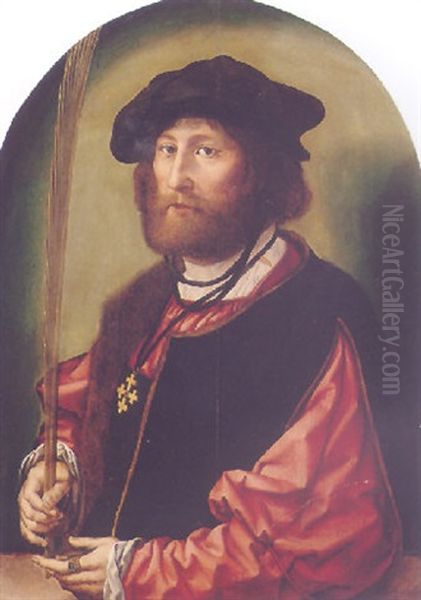 Portrait Of Ruben Perduyn Oil Painting by Jan Gossaert