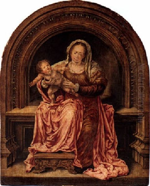 The Virgin And Child Oil Painting by Jan Gossaert