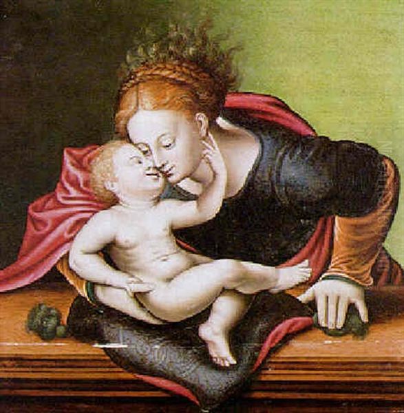 The Virgin And Child Oil Painting by Jan Gossaert