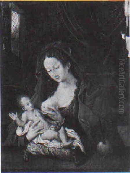 Madonna Con Bambino Oil Painting by Jan Gossaert