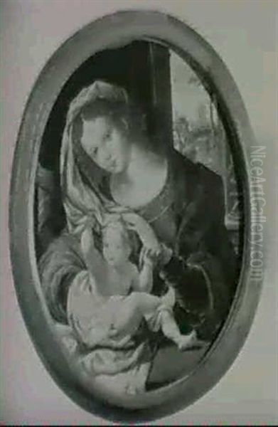 La Vierge A L'enfant Oil Painting by Jan Gossaert