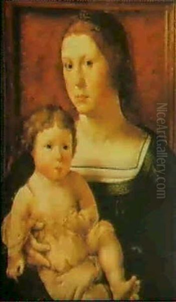 Madonna And Child Oil Painting by Jan Gossaert