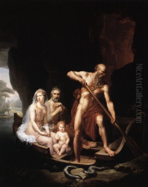 Passage On The River Styx Oil Painting by Nicolas Louis Francois Gosse