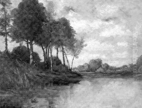 An Der Loire Oil Painting by Albert Gosselin