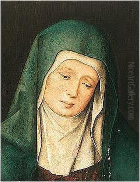 The Virgin Weeping Oil Painting by Jan Baegert