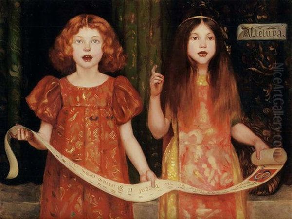 Alleluya Oil Painting by Thomas Cooper Gotch