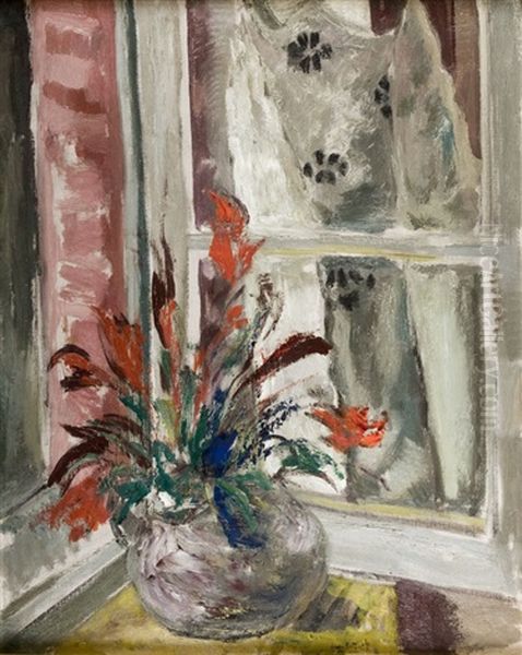 Flowers Oil Painting by Leopold Gottlieb