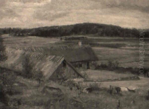 Gravejrslandskab Fra Ostroo Oil Painting by Albert Gottschalk