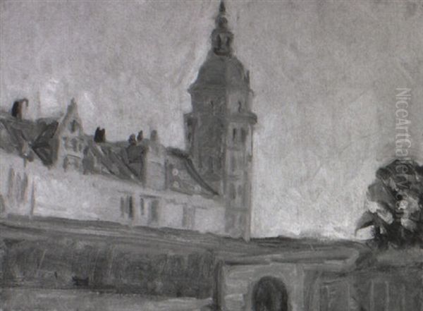 T+rn Pa Kronborg Oil Painting by Albert Gottschalk