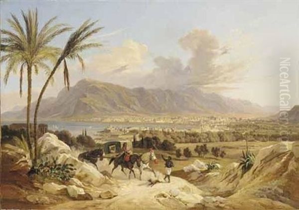 Palermo Di Belmonte by Carl (Karl) Wilhelm Goetzloff