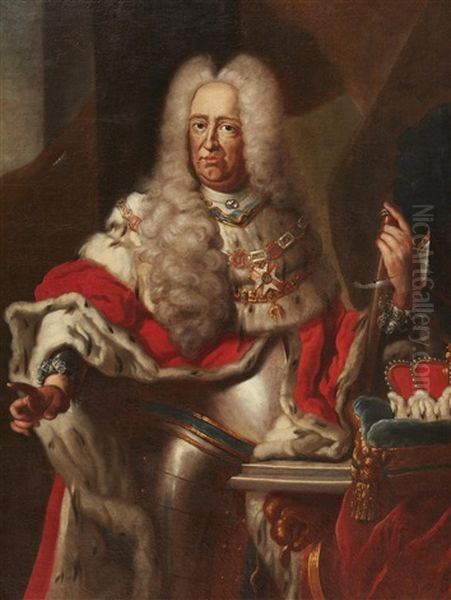 Portrait Of Prince Elector Karl Philipp Iii Of Palatinate Oil Painting by Pierre Louis Goudreaux