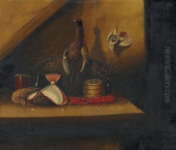 Still Life (study; Pair) Oil Painting by William Buelow Gould