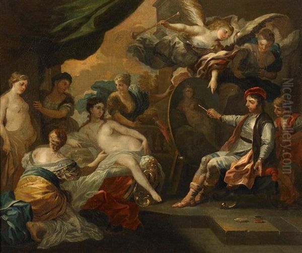 Apelles Malt Das Dianabild Von Ephesus Oil Painting by Joseph Goupy