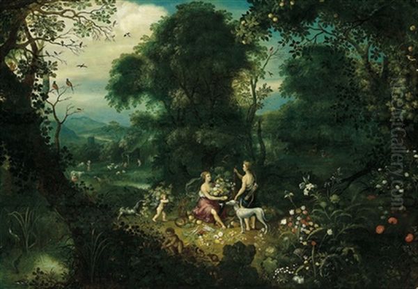 Allegorie Des Herbstes Oil Painting by Abraham Govaerts