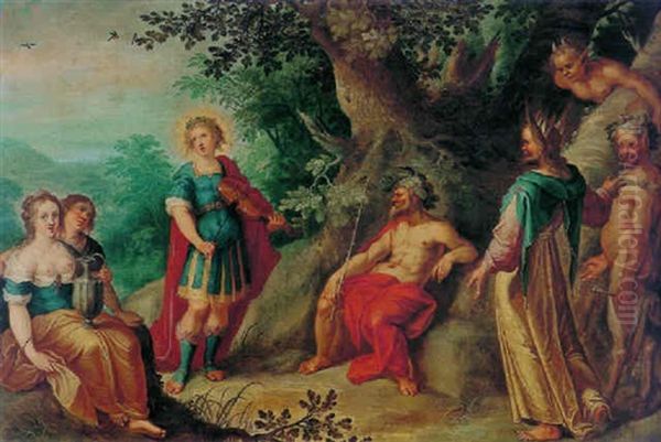 The Judgement Of Midas With Pan And Apollo Oil Painting by Abraham Govaerts