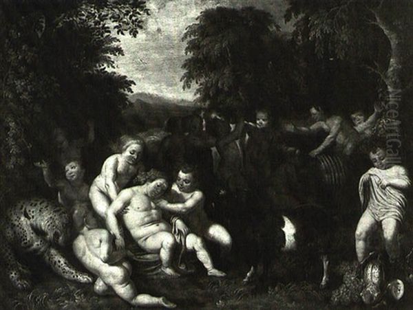 The Nurture Of Bacchus Oil Painting by Abraham Govaerts