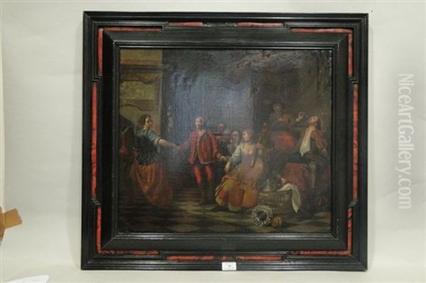 Le Pas De Danse Oil Painting by Hendrik Govaerts