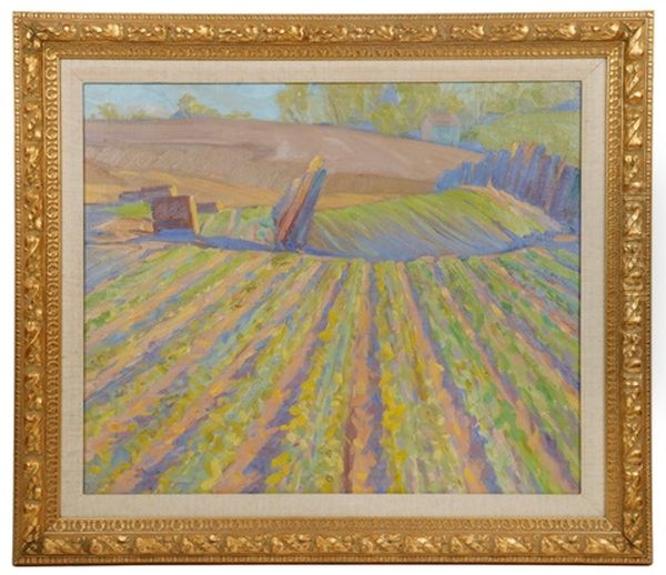 The Lettuce Field Oil Painting by Elwyn George Gowen