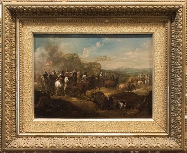 Conquistadors After Battle Oil Painting by Francisco Goya